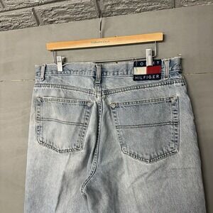 VINTAGE Tommy‎ Hilfiger Pants Adult 36 Blue Jeans Baggy Carpenter Mens 36x30 Y2K